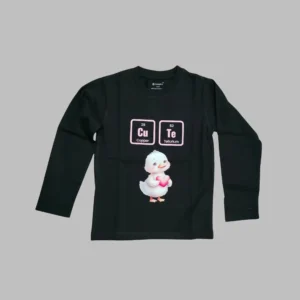 Fabspire Kids Tee - cuteduckling (Black)