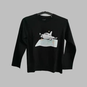 Fabspire Kids Tee - Mapaeroplane (Black)