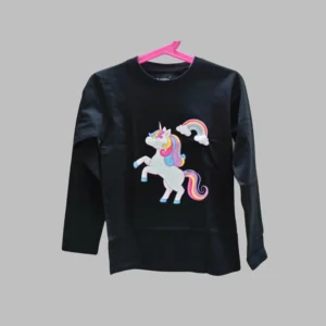 Fabspire Kids Tee - unicorn (Black)