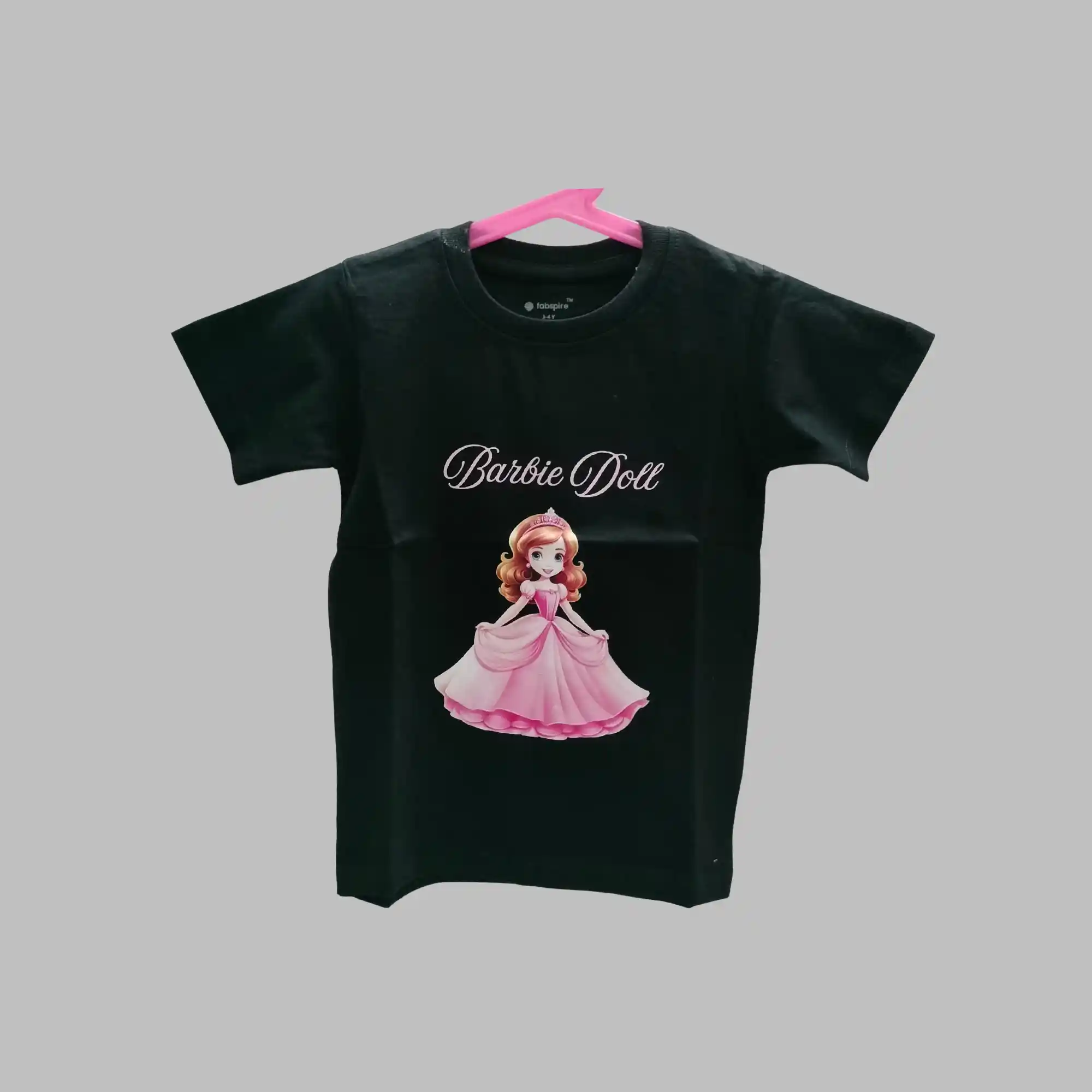 Fabspire Kids Tee - barbiedoll (Black)