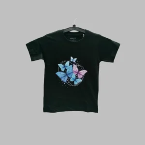 Fabspire Kids Tee - butterfly (Black)