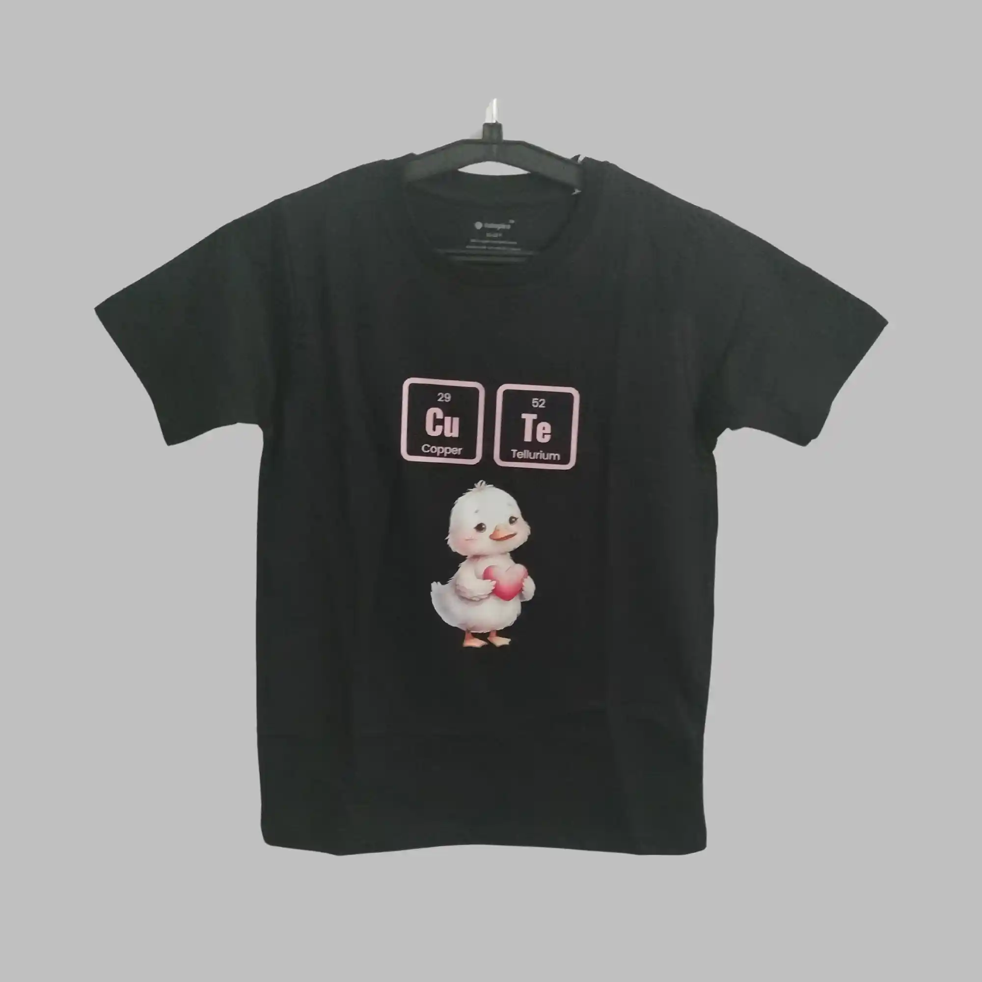 Fabspire Kids Tee - cuteduckling (Black)