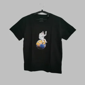 Fabspire Kids Tee - globe astronaut (Black)
