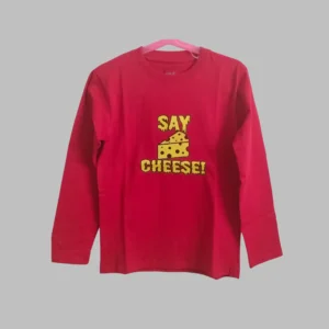 Fabspire Kids Tee - Saycheese (Red)
