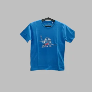 Fabspire Kids Tee - bowler batsman (Royal Blue)
