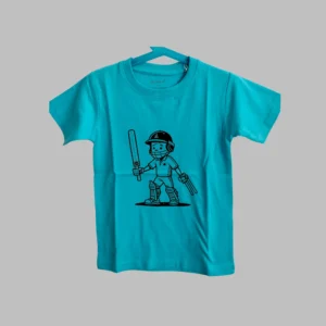 Fabspire Kids Tee - cricketboy (Sky Blue)