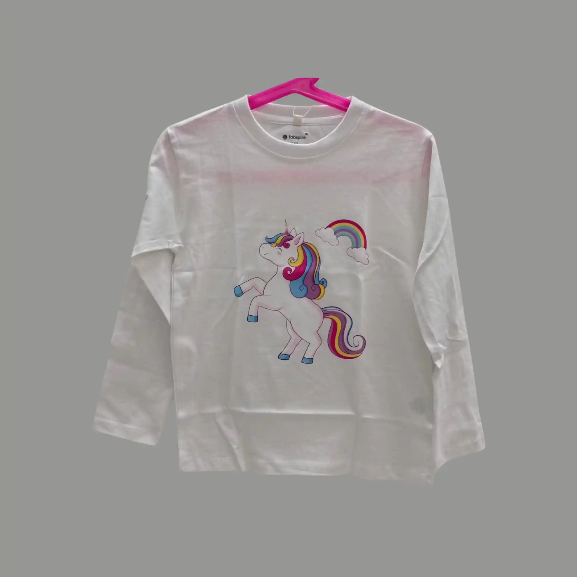 Fabspire Kids Tee - unicorn (White)