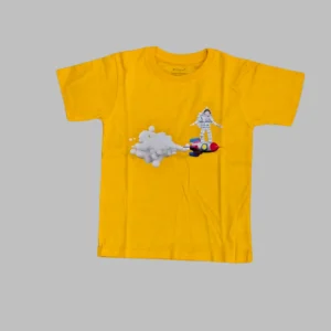 Fabspire Kids Tee - rocket astronaut (Yellow)