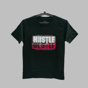 Fabspire Men Tee - Hustlebustle (Black)