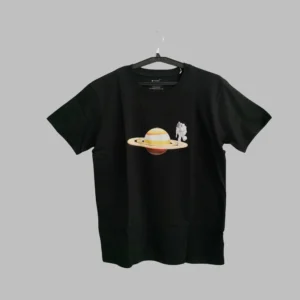 Fabspire Men Tee - saturn astronaut (Black)