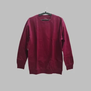 Fabspire Men Crewneck Sweatshirt - plain (Maroon)