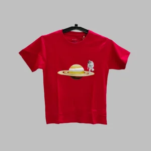 Fabspire Men Tee - saturn astronaut (Red)