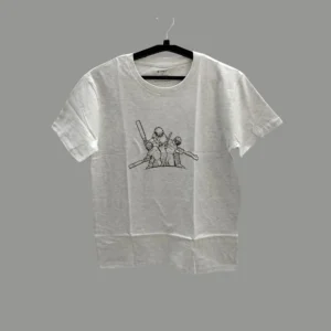 Fabspire Men Tee - cricketbatsman (White Htr)
