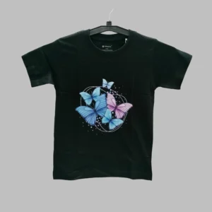 Fabspire Women Tee - butterfly (Black)